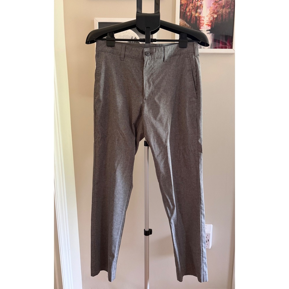 Ben Hogan Mens Performance Golf Pants Grey Heather Flat Front 30x30